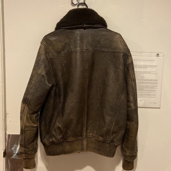 John Varvatos fur neck leather jacket from Bloomingdale’s - Picture 5 of 8